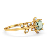 14K Gold Round G SI 1.02ct Diamond Engagement Ring