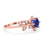14K Gold Round G SI 1.02ct Diamond Engagement Ring