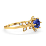 14K Gold Round G SI 1.02ct Diamond Engagement Ring