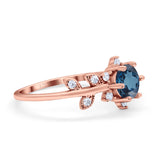 14K Gold Round G SI 1.02ct Diamond Engagement Ring