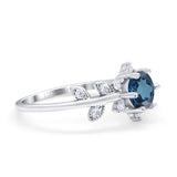 14K Gold Round G SI 1.02ct Diamond Engagement Ring