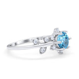 14K Gold Round G SI 1.02ct Diamond Engagement Ring