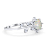 14K Gold Round G SI 1.02ct Diamond Engagement Ring