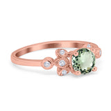 14K Gold 1.37ct Round 7mm G SI Diamond Engagement Wedding Ring