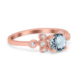 14K Gold 1.37ct Round 7mm G SI Diamond Engagement Wedding Ring