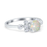 14K Gold 1.37ct Round 7mm G SI Diamond Engagement Wedding Ring
