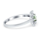 14K Gold 1.01ct Round 6mm G SI Art Deco Diamond Engagement Wedding Ring