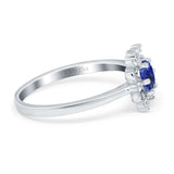 14K Gold 1.01ct Round 6mm G SI Art Deco Diamond Engagement Wedding Ring