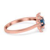 14K Gold 1.01ct Round 6mm G SI Art Deco Diamond Engagement Wedding Ring