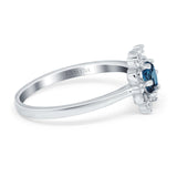 14K Gold 1.01ct Round 6mm G SI Art Deco Diamond Engagement Wedding Ring
