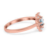 14K Gold 1.01ct Round 6mm G SI Art Deco Diamond Engagement Wedding Ring
