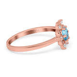 14K Gold 1.01ct Round 6mm G SI Art Deco Diamond Engagement Wedding Ring