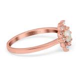 14K Gold 1.01ct Round 6mm G SI Art Deco Diamond Engagement Wedding Ring