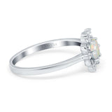 14K Gold 1.01ct Round 6mm G SI Art Deco Diamond Engagement Wedding Ring