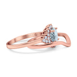 14K Gold 1.59ct Round Two Piece Halo 7mm G SI Diamond Engagement Wedding Ring