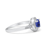 14K Gold 0.94ct Round Art Deco 6mm G SI Diamond Engagement Wedding Ring
