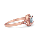 14K Gold 0.94ct Round Art Deco 6mm G SI Diamond Engagement Wedding Ring