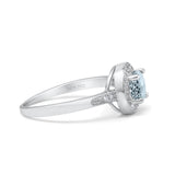 14K Gold 0.94ct Round Art Deco 6mm G SI Diamond Engagement Wedding Ring