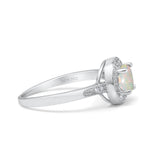14K Gold 0.94ct Round Art Deco 6mm G SI Diamond Engagement Wedding Ring