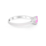 Three Stone Wedding Engagement Ring Emerald Cut Round CZ 925 Sterling Silver