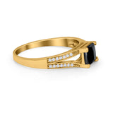 Princess Cut Wedding Ring Simulated Cubic Zirconia 925 Sterling Silver
