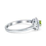 Floral Marquise Engagement Ring Simualted Cubic Zirconia 925 Sterling Silver
