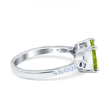Cushion Cut Celtic Wedding Ring Simulated Cubic Zirconia 925 Sterling Silver