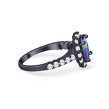 Solitaire Accent Wedding Ring Simulated Cubic Zirconia 925 Sterling Silver