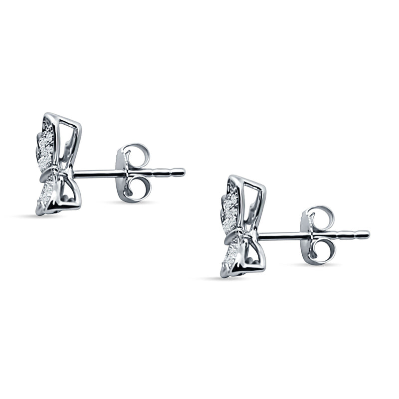 CZ Earrings Sterling Silver | Cubic Zirconia Earrings – Blue Apple Jewelry