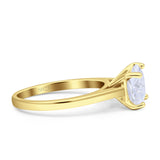 Asscher Cut Vintage Style Solitaire Ring 925 Sterling Silver
