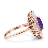 Art Deco Marquise Engagement Ring Cubic Zirconia 925 Sterling Silver