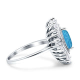 Art Deco Marquise Engagement Ring Cubic Zirconia 925 Sterling Silver