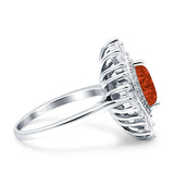 Art Deco Marquise Engagement Ring Cubic Zirconia 925 Sterling Silver