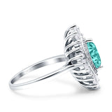 Art Deco Marquise Engagement Ring Cubic Zirconia 925 Sterling Silver