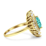 Art Deco Marquise Engagement Ring Cubic Zirconia 925 Sterling Silver