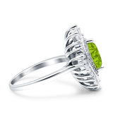 Art Deco Marquise Engagement Ring Cubic Zirconia 925 Sterling Silver