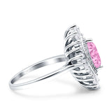 Art Deco Marquise Engagement Ring Cubic Zirconia 925 Sterling Silver