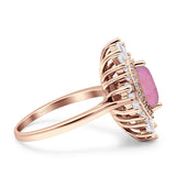 Art Deco Marquise Engagement Ring Cubic Zirconia 925 Sterling Silver