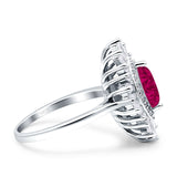 Art Deco Marquise Engagement Ring Cubic Zirconia 925 Sterling Silver