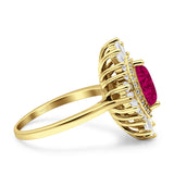 Art Deco Marquise Engagement Ring Cubic Zirconia 925 Sterling Silver