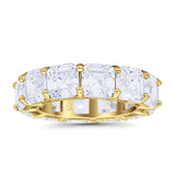 Asscher Cut Eternity Band