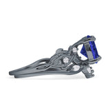 Art Deco Round Cubic Zirconia Infinity Leaf Design Bridal Ring 925 Sterling Silver