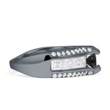 Round Engagement Ring Vintage Style Cubic Zirconia 925 Sterling Silver