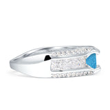 Round Engagement Ring Vintage Style Cubic Zirconia 925 Sterling Silver
