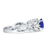 Round Infinity Marquise Vintage Style Floral Ring Cubic Zirconia 925 Sterling Silver