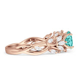 Round Infinity Marquise Vintage Style Floral Ring Cubic Zirconia 925 Sterling Silver