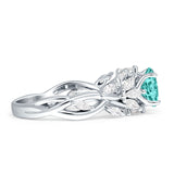 Round Infinity Marquise Vintage Style Floral Ring Cubic Zirconia 925 Sterling Silver