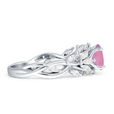 Round Infinity Marquise Vintage Style Floral Ring Cubic Zirconia 925 Sterling Silver