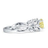 Round Infinity Marquise Vintage Style Floral Ring Cubic Zirconia 925 Sterling Silver