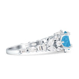 Vintage Style Round Engagement Ring Cubic Zirconia 925 Sterling Silver